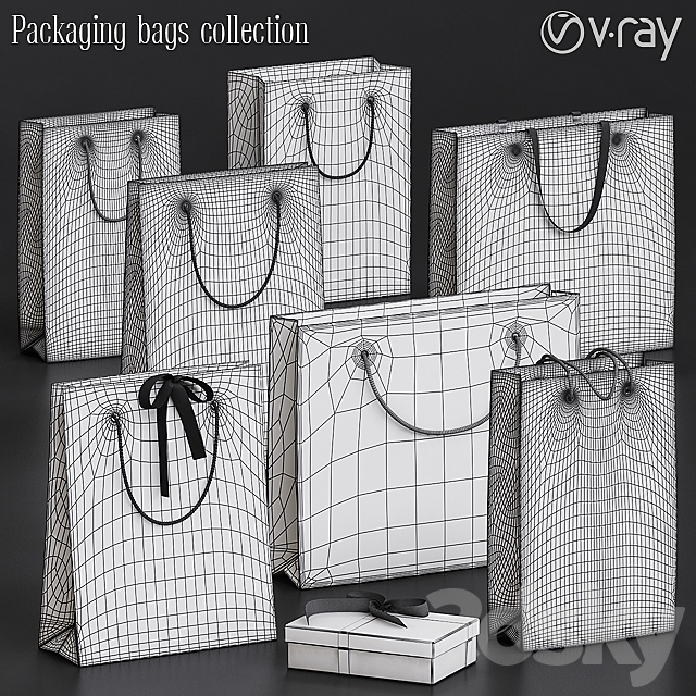 Packaging bags 3DSMax File - thumbnail 2