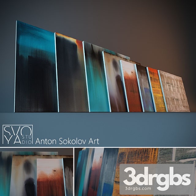 Paintings by anton sokolov. series 1 3dsmax Download - thumbnail 1