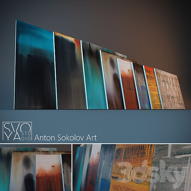 Paintings by Anton Sokolov. Series 1 3DSMax File - thumbnail 1