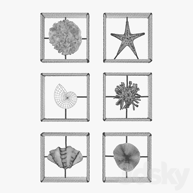 Palecek _ Coral Decor 3ds Max - thumbnail 3