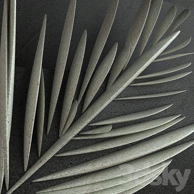 Palm Leaf Ornament 003 3DS Max Model - thumbnail 2