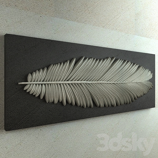 Palm Leaf Ornament 004 3DS Max Model - thumbnail 2