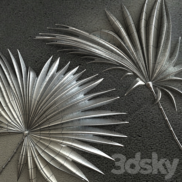 Palm Leaft Ornament 001 3ds Max - thumbnail 3