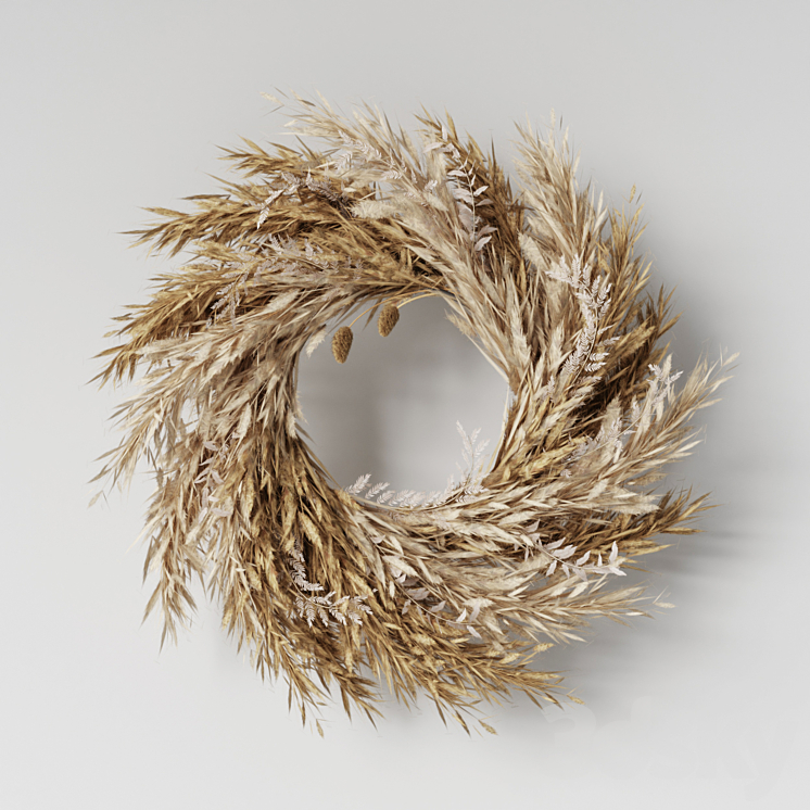 Pampas wall decor-02 3DS Max - thumbnail 2