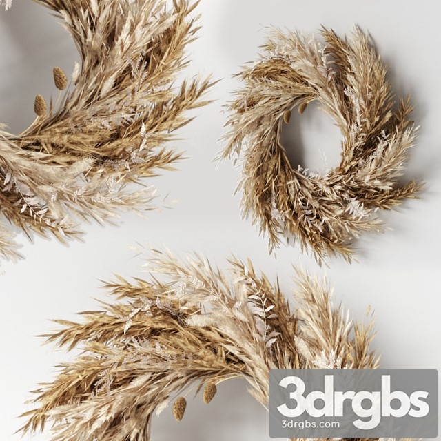 Pampas Wall Decor 02 3dsmax Download - thumbnail 1