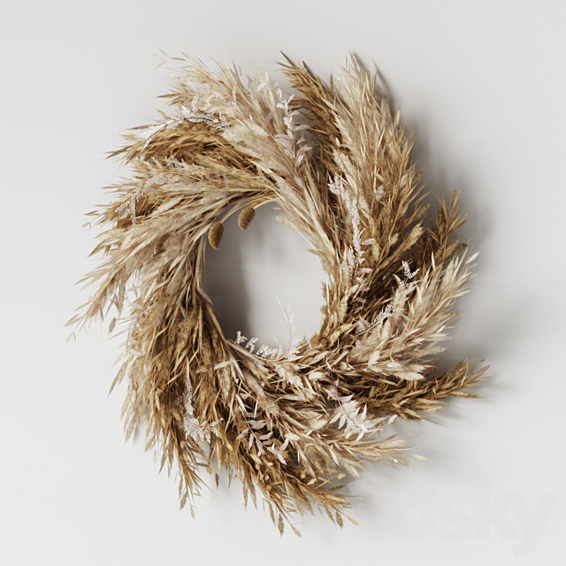 Pampas wall decor-02 3DSMax File - thumbnail 3