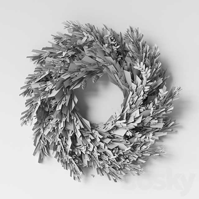 Pampas wall decor-02 3DSMax File - thumbnail 4