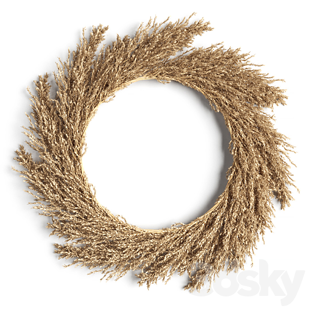 Pampas wreath 3DSMax File - thumbnail 1