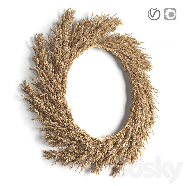 Pampas wreath 3DSMax File - thumbnail 2