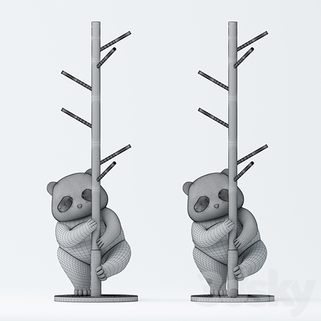 Panda floor hanger 3DSMax File - thumbnail 2