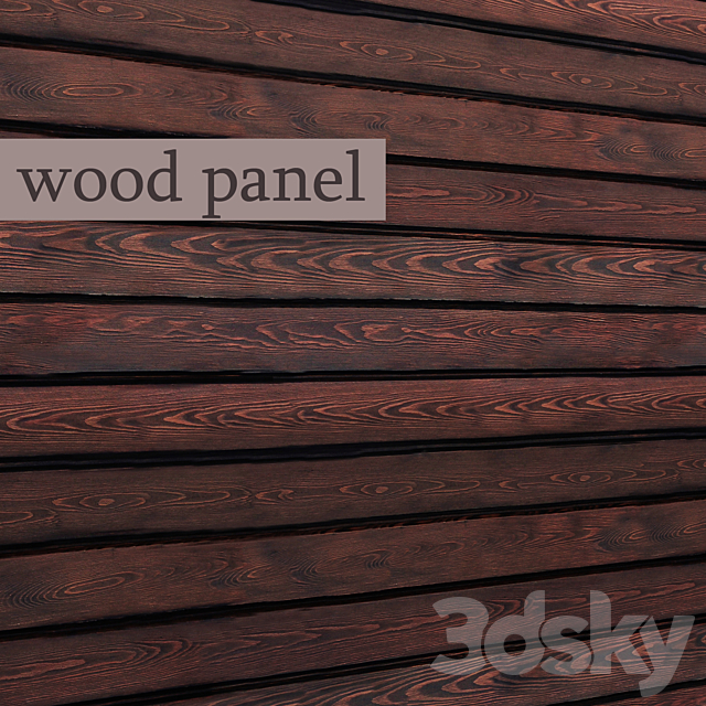 Panel of boards 3ds Max - thumbnail 1