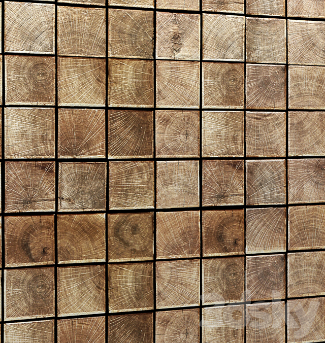 Panel of wood 3ds Max - thumbnail 3