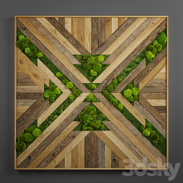 panel wood art 08 3DS Max - thumbnail 1