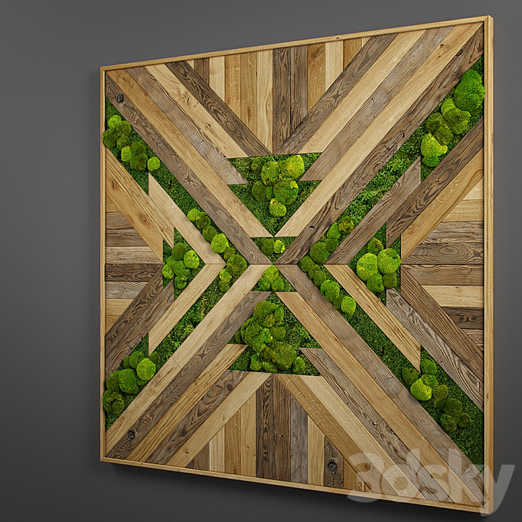 panel wood art 08 3DS Max - thumbnail 2