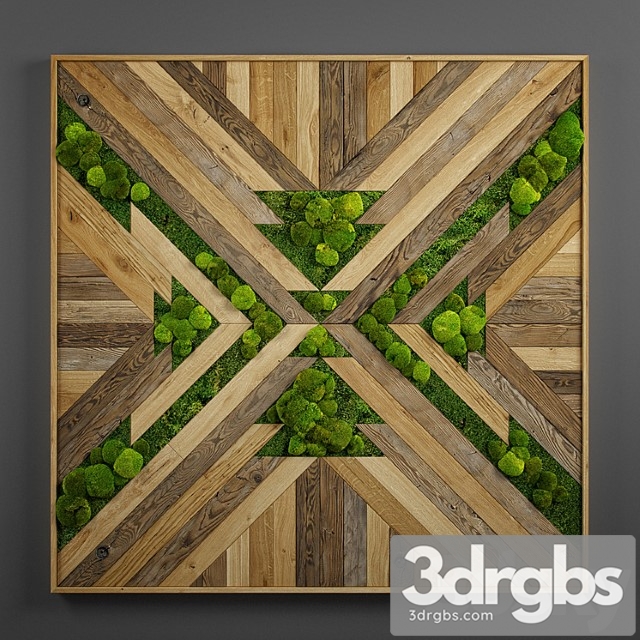 Panel wood art 08 3dsmax Download - thumbnail 1