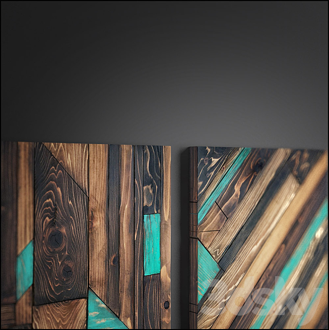 panel wood art 3DSMax File - thumbnail 2