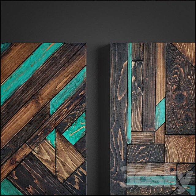 panel wood art 3DSMax File - thumbnail 4