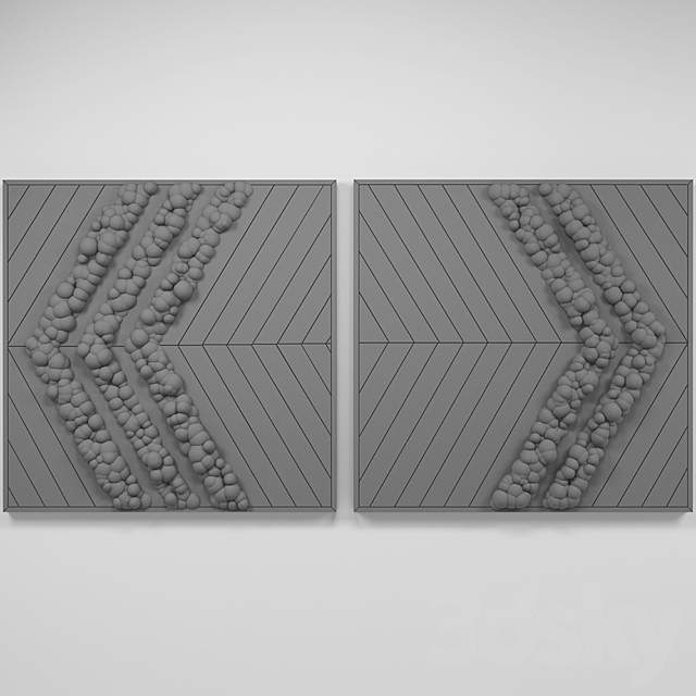 panel wood moss 3DSMax File - thumbnail 2