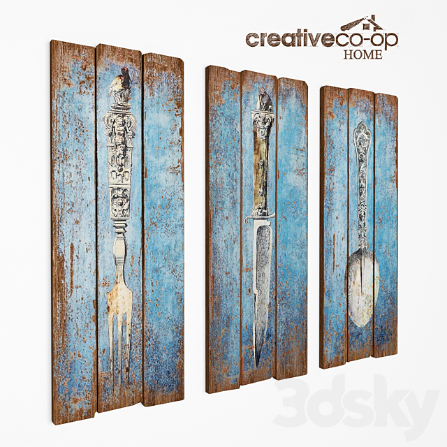 Panels wall “cutlery” 3DSMax File - thumbnail 1