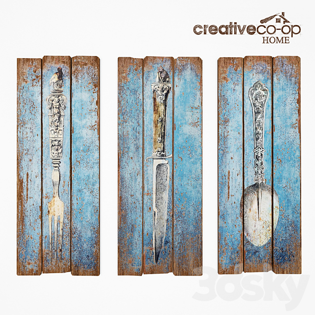 Panels wall “cutlery” 3DSMax File - thumbnail 2