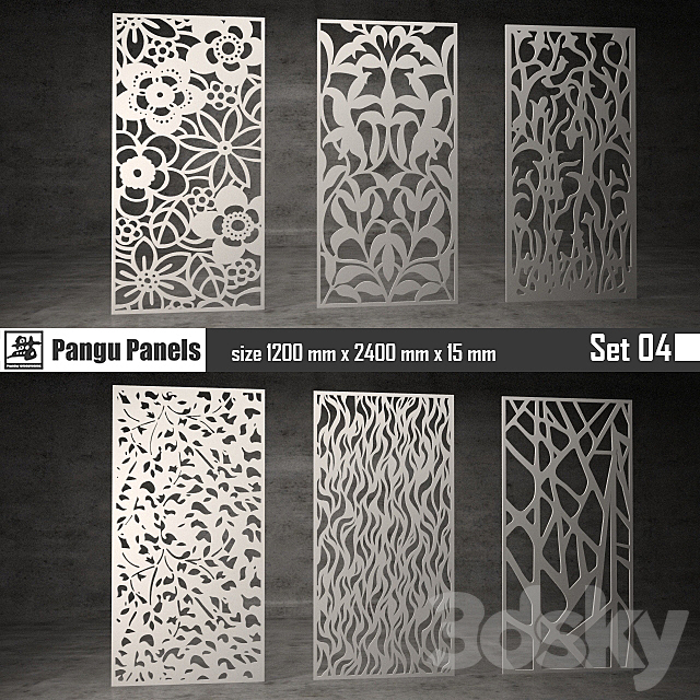 Pangu Panels Set 04 3DSMax File - thumbnail 1