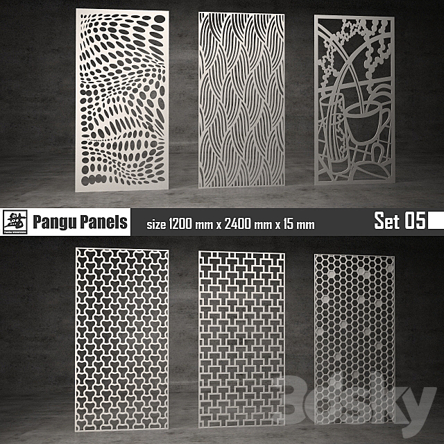 Pangu Panels Set 05 3DSMax File - thumbnail 1