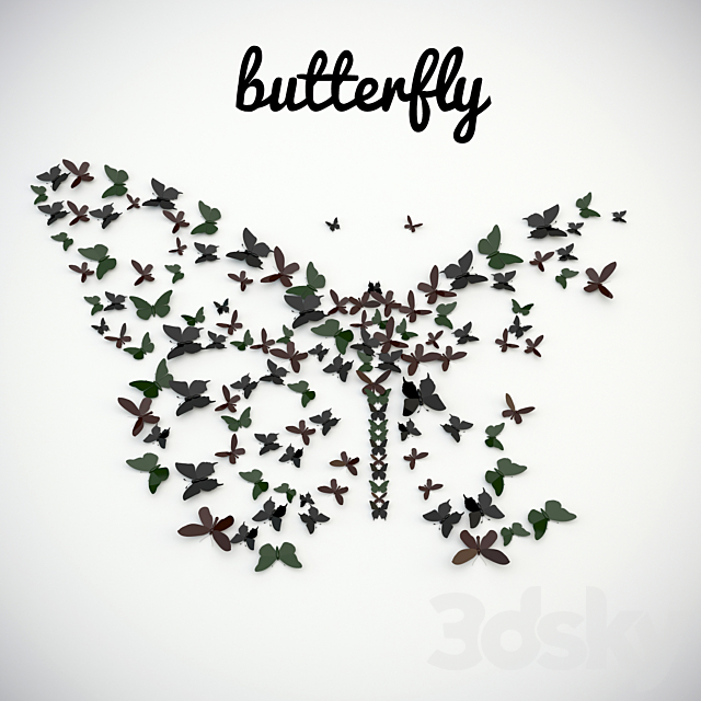 Pano “butterfly” 3DSMax File - thumbnail 1