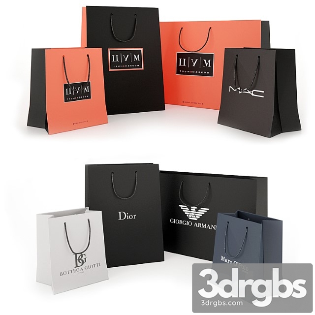 Paper bags 3dsmax Download - thumbnail 1