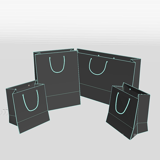 paper bags 3DSMax File - thumbnail 3