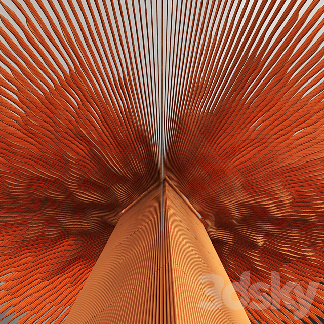 Parametric radial hall n1 _ Parametric radial hall n1 3DS Max Model - thumbnail 4