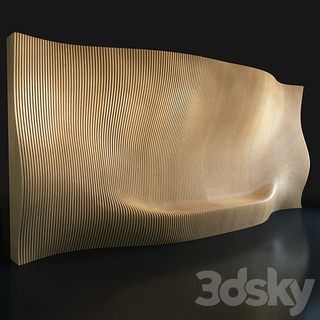 Parametric wall 001 3DS Max Model - thumbnail 4