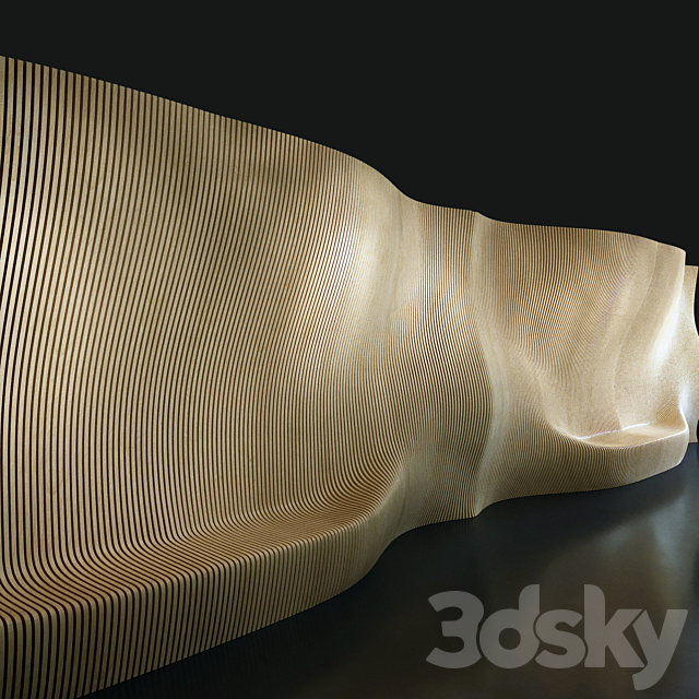 Parametric wall 001 3DS Max Model - thumbnail 6