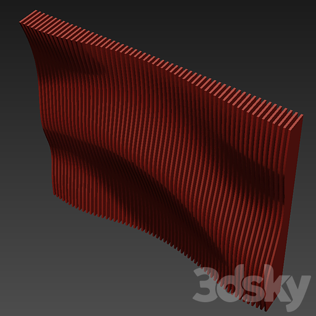 Parametric wall 003 3DSMax File - thumbnail 5