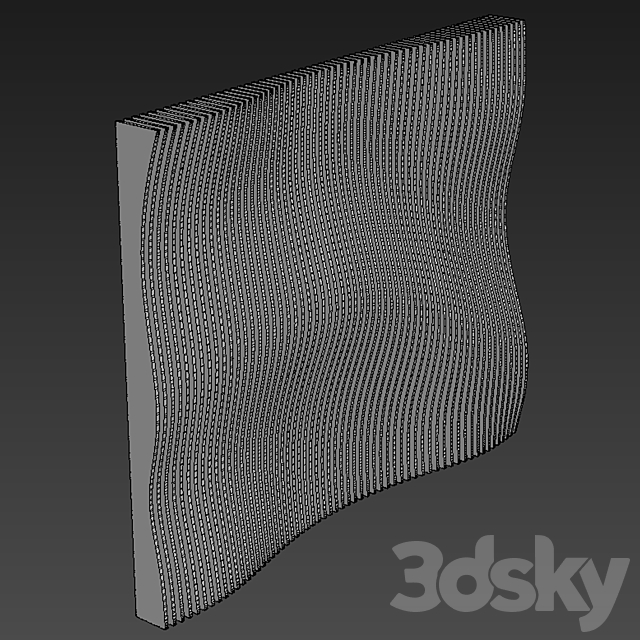 Parametric wall 003 3DSMax File - thumbnail 6