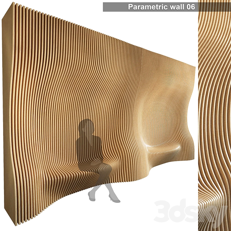 Parametric wall 006 3DS Max - thumbnail 1