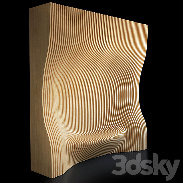 Parametric wall 006 3DSMax File - thumbnail 2