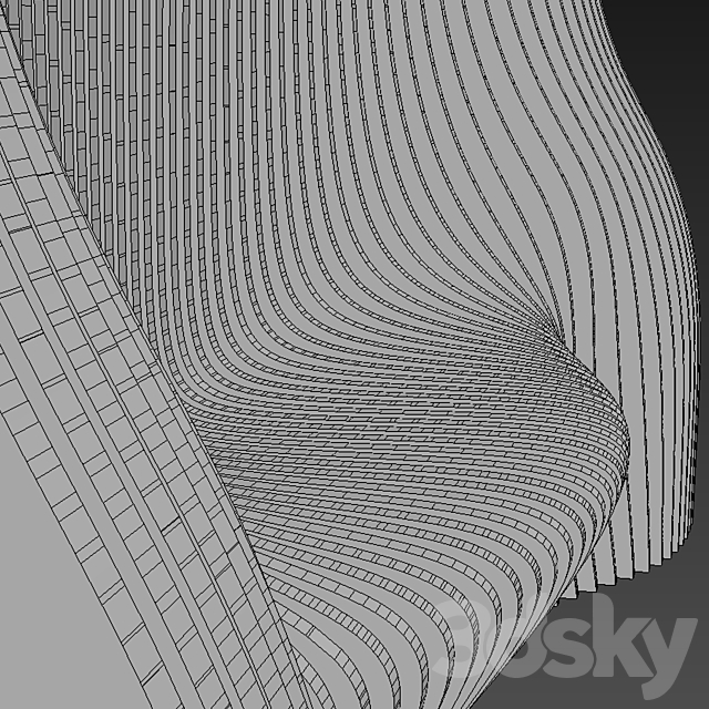 Parametric wall 006 3DSMax File - thumbnail 3