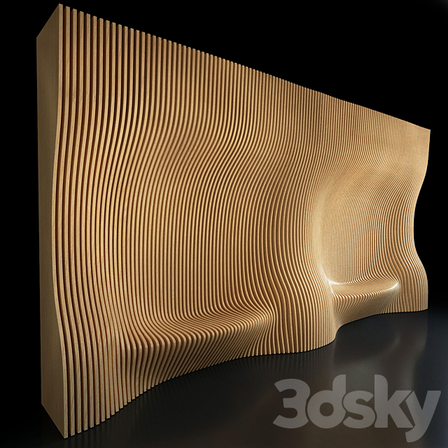 Parametric wall 006 3DSMax File - thumbnail 4