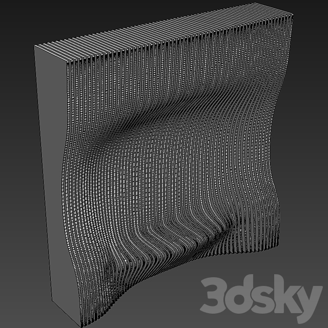 Parametric wall 006 3DSMax File - thumbnail 5