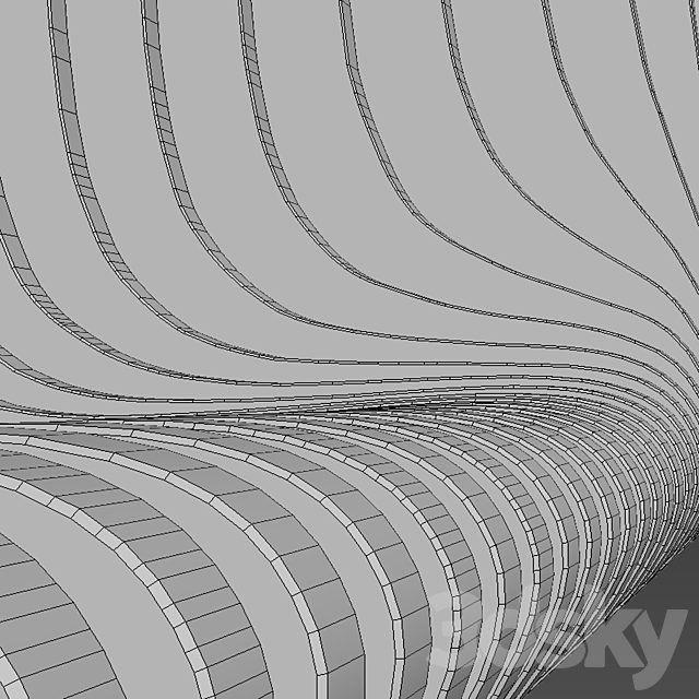 Parametric Wall 009 3DS Max Model - thumbnail 7