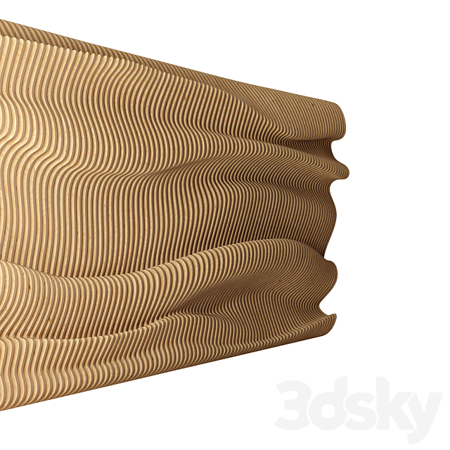 parametric wall 03 3DS Max Model - thumbnail 3