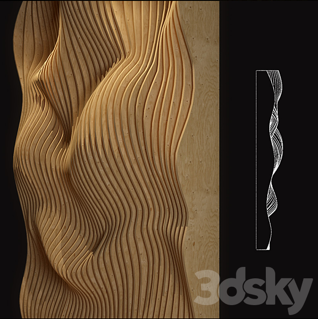 parametric wall 3DS Max Model - thumbnail 3