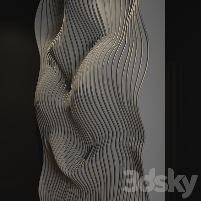 parametric wall 3DS Max Model - thumbnail 5