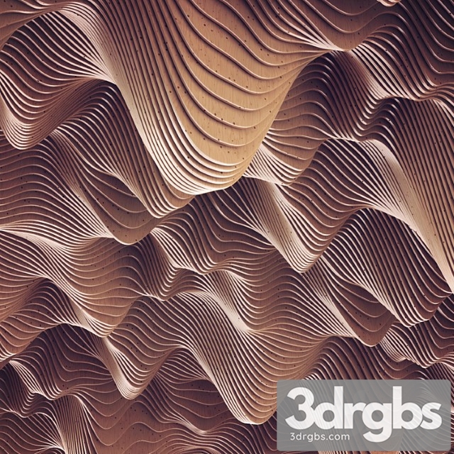 Parametric wood decor 3dsmax Download - thumbnail 1