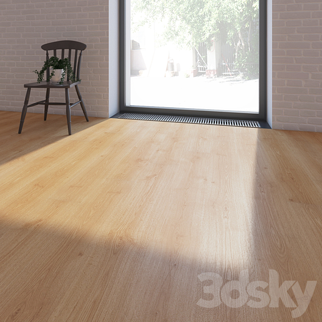 Parquet 2x types of Kronospan Palace Oak and Oak Spreewald 3DSMax File - thumbnail 2