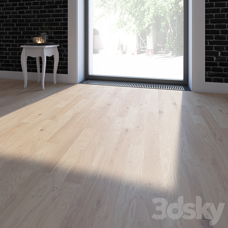 Parquet 2x types of Kronospan Swedish rustic oak and chestnut tan 3DS Max - thumbnail 2