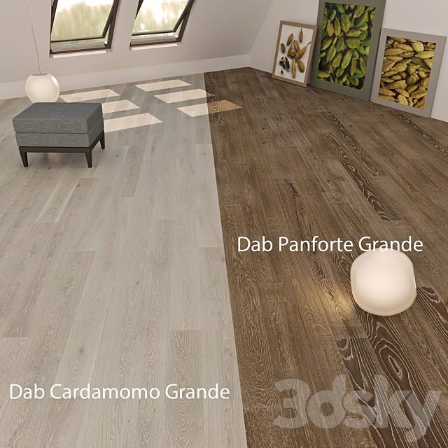 Parquet Barlinek DabPanforte & DabCardamomo Grande 3DSMax File - thumbnail 1