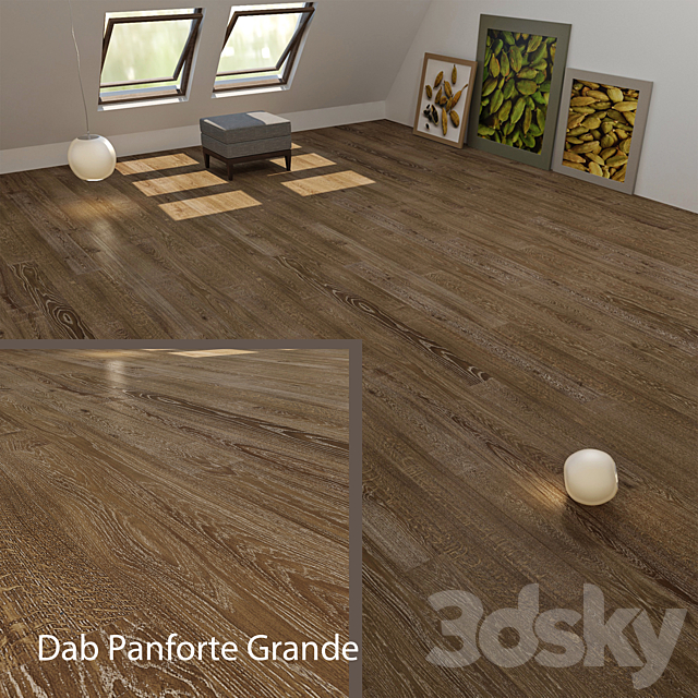 Parquet Barlinek DabPanforte & DabCardamomo Grande 3DSMax File - thumbnail 2