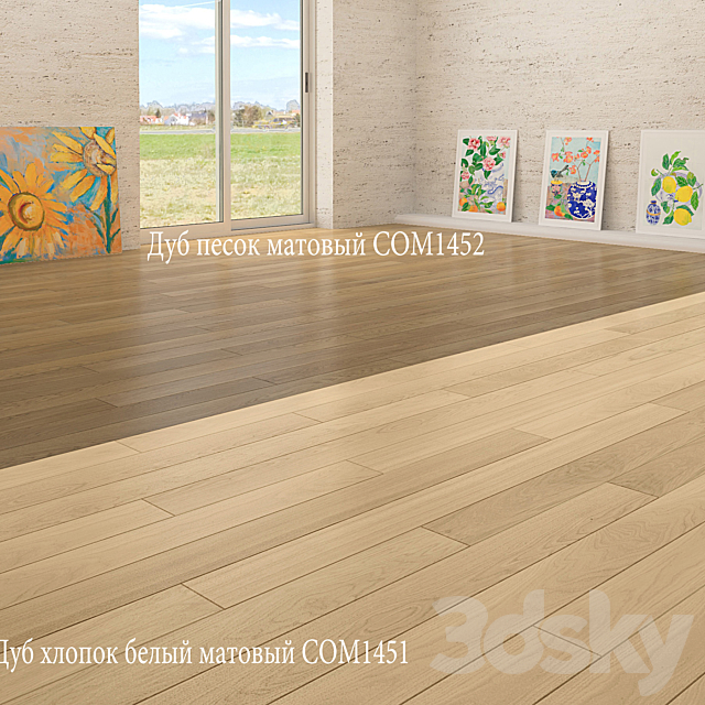 Parquet Quick-Step Compact COM1450-COM1451-COM1452-COM1453. 3DS Max Model - thumbnail 1