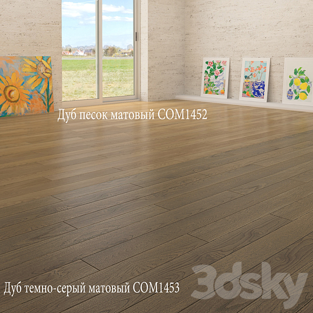 Parquet Quick-Step Compact COM1450-COM1451-COM1452-COM1453. 3DS Max Model - thumbnail 3